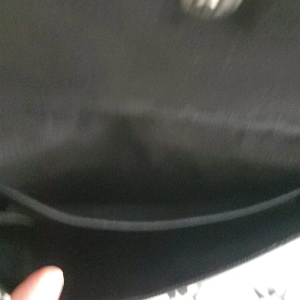 Steve Madden‎ Black Studded Envelope Clutch Crossbody Bag Saffiano Handbag